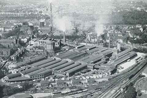 1960年のゲルゼンキルヒェン工場の航空写真