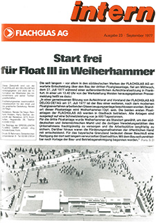 かつてのドイツ社内報「intern」で、ドイツに第3のフロートラインの着工が報じられた。