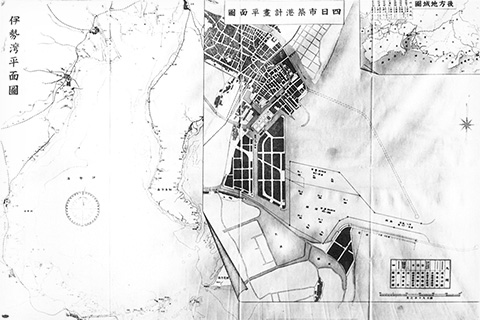 四日市築港計画図