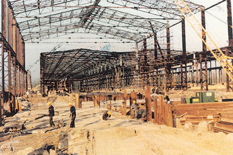 1994年の建設現場の様子